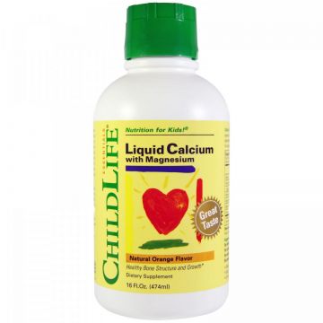 Calciu cu Magneziu copii SECOM ChildLife 474 ml (TIP PRODUS: Suplimente alimentare, Concentratie: 474 ml)