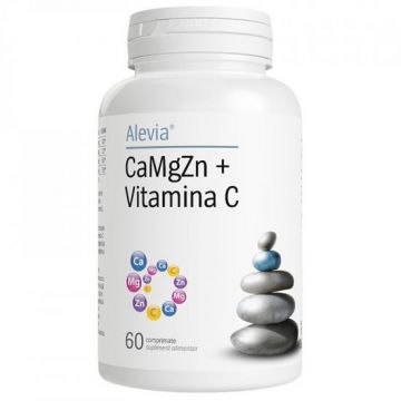 CaMgZn + Vitamina C, 60 comprimate, Alevia (Concentratie: 60 comprimate)