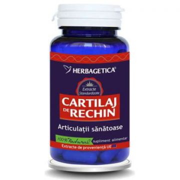 Cartilaj de Rechin 500 mg Herbagetica capsule (Ambalaj: 60 capsule, Concentratie: 500 mg)