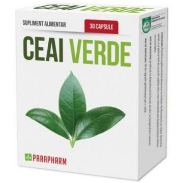 Ceai Verde 200 mg Parapharm 30 capsule (Concentratie: 200 mg)