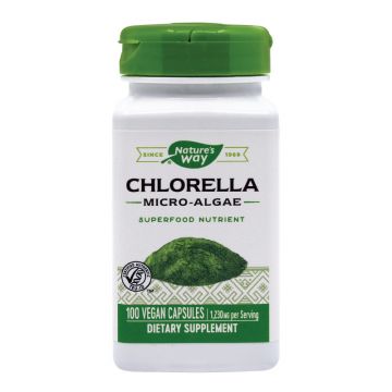 Chlorella Micro-Algae SECOM Natures Way 100 capsule (Concentratie: 410 mg)