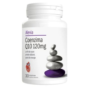 Coenzima Q10 120 mg Alevia (Concentratie: 30 capsule + 30 capsule)