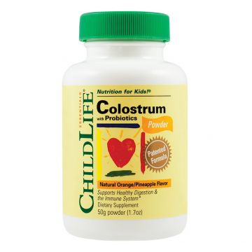 Colostrum cu Probiotice ,copii,ChildLife 50 g, Secom (Concentratie: 50 g)