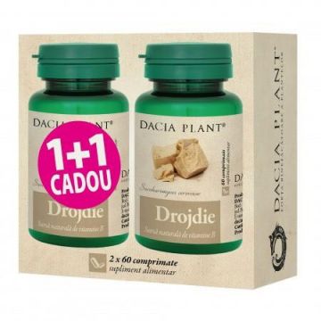 Drojdie 500 mg Dacia Plant (Concentratie: 60 + 60 cpr)