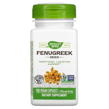 Fenugreek SECOM Natures Way 100 capsule (Concentratie: 610 mg)