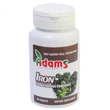 Fier 14 mg Adams Vision tablete (TIP PRODUS: Suplimente alimentare, Ambalaj: 90 tablete, Concentratie: 14 mg)