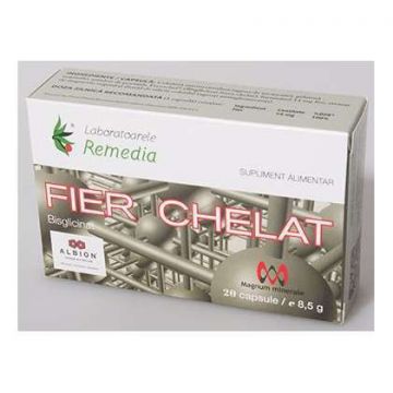 Fier Chelat Remedia 20 capsule (TIP PRODUS: Suplimente alimentare)