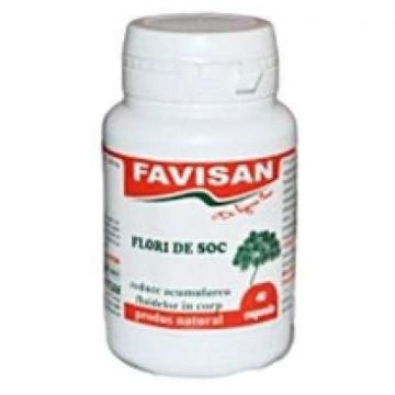 Flori de soc, 40 capsule, Favisan (Concentratie: 300 mg)