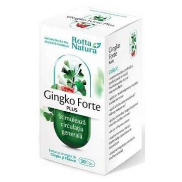 Gingko Forte Plus Rotta Natura 30 capsule (Concentratie: 100 mg)