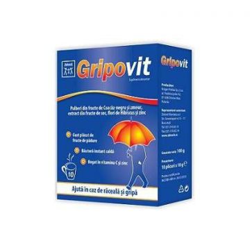 Gripovit Zdrovit 10 plicuri (Concentratie: 10 plicuri)