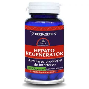 Hepato Regenerator Herbagetica capsule (Ambalaj: 30 capsule, Concentratie: 350 mg)