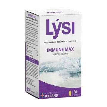 Immune Max LYSI Ulei din ficat de rechin 80 capsule (Concentratie: 500 mg)