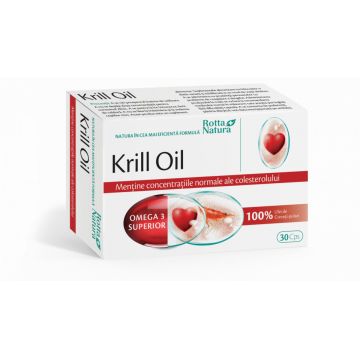 Krill Oil 500 mg Rotta Natura capsule (Concentratie: 30 capsule)