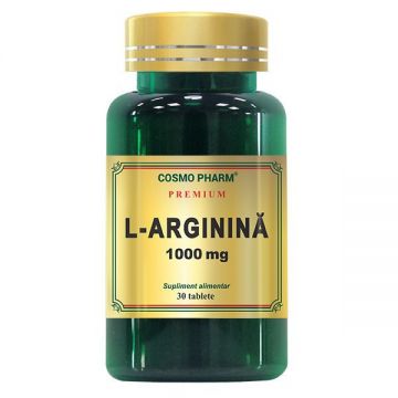 L-Arginina 1000 mg Cosmopharm Premium (Ambalaj: 60 tablete, Concentratie: 1000 mg)