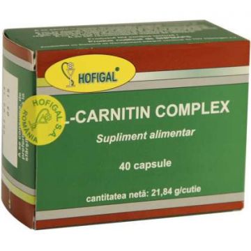 L-Carnitin Complex Hofigal 40 capsule (Concentratie: 400 mg)
