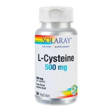 L-Cysteine SECOM Solaray 30 capsule (Concentratie: 500 mg)