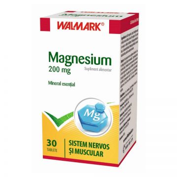 Magneziu 200 mg Walmark 30 tablete (TIP PRODUS: Suplimente alimentare, Concentratie: 200 mg)
