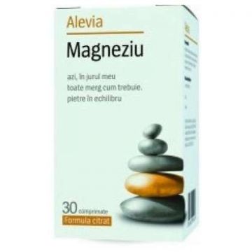 Magneziu formula citrat Alevia 30 comprimate (TIP PRODUS: Suplimente alimentare, Concentratie: 150 mg)