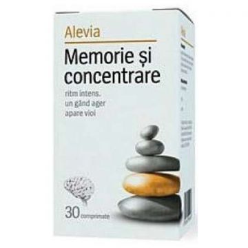 Memorie si concentrare pentru adulti Alevia 30 comprimate (Concentratie: 84 mg)