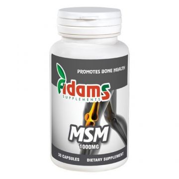 MSM 1000 mg Adams Vision (Gramaj: 30 capsule, Concentratie: 1000 mg)