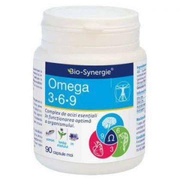Omega 3 6 9 1000 mg Bio-Synergie (Ambalaj: 30 capsule, Concentratie: 1000 mg)