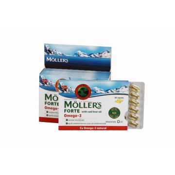 Omega 3 Forte 150 capsule Mollers (Ambalaj: 150 capsule)