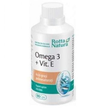Omega 3 plus Vitamina E Rotta Natura (Ambalaj: 30 capsule, Concentratie: 1000 mg)