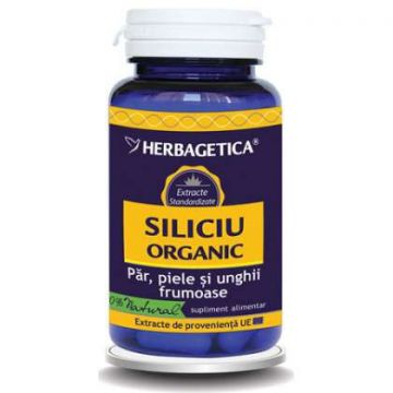 Siliciu Organic Herbagetica capsule (Ambalaj: 120 capsule, TIP PRODUS: Suplimente alimentare, Concentratie: 10)