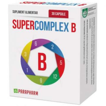 Super complex B Parapharm 30 capsule (TIP PRODUS: Suplimente alimentare, Concentratie: 110 mg)