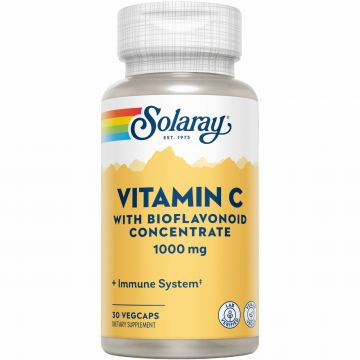 Vitamin C 1000 mg SECOM Solaray capsule (Concentratie: 1000 mg, TIP PRODUS: 30 capsule)