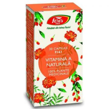 Vitamina A naturala Fares 30 capsule (TIP PRODUS: Suplimente alimentare, Concentratie: 490 mg)