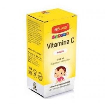 Vitamina C Junior Solutie Bioland Biofarm 10 ml (TIP PRODUS: Suplimente alimentare, Concentratie: 1000 mg)