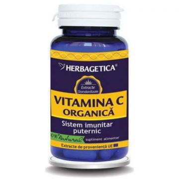 Vitamina C Organica Herbagetica capsule (Ambalaj: 30 capsule, TIP PRODUS: Suplimente alimentare, Concentratie: 20 mg)