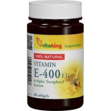 Vitamina E 400 naturala Vitaking 60 capsule (TIP PRODUS: Suplimente alimentare, Concentratie: 400 UI)