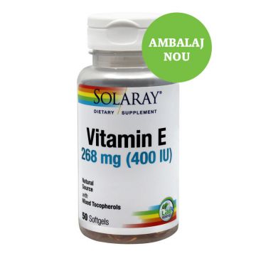 Vitamina E 400UI SECOM Solaray 50 capsule (TIP PRODUS: Suplimente alimentare, Concentratie: 266)
