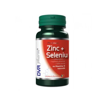 Zinc+Seleniu+Vitamina C DVR Pharm 60 capsule (Ambalaj: 60 capsule)