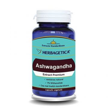 Ashwagandha Herbagetica (Ambalaj: 60 capsule)