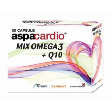 Aspacardio Mix Omega 3 si Q10, 30 capsule - Terapia