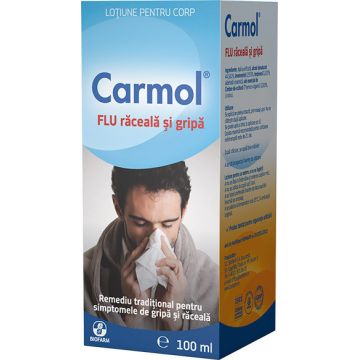 Carmol Flu Lotiune Frectie Raceala si Gripa100ML