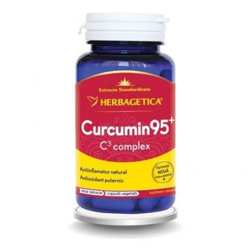 Curcumin 95+ C3 Complex Herbagetica (Ambalaj: 60 capsule)
