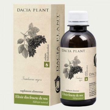 Elixir din fructe de soc Tinctura Dacia Plant 200 ml