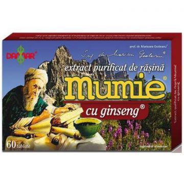 Extract purificat de rasina Mumie cu ginseng Damar General Trading 60 tablete
