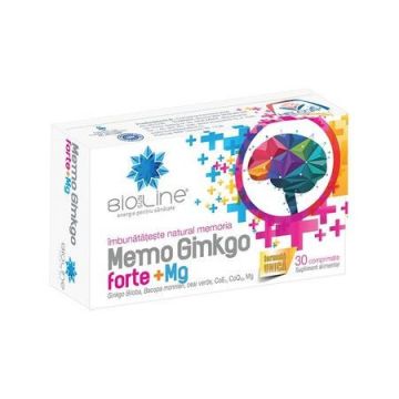 Memo Ginkgo Forte Helcor 120mg (Ambalaj: 30 comprimate)