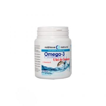 Omega 3 Ulei Somon 1000 mg + Vitamina E Noblesse Natural (Ambalaj: 120 capsule)
