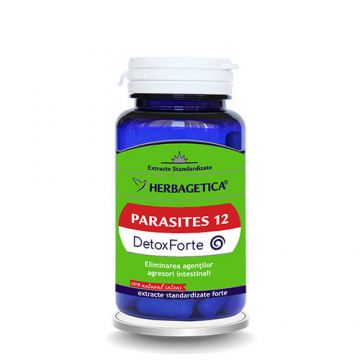 Parasites 12 Detox Forte Herbagetica capsule (Ambalaj: 60 capsule)