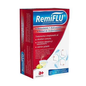 Remiflu granule pentru solutie orala 8 plicuri unidoza