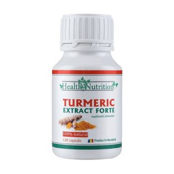 TURMERIC EXTRACT FORTE 100% natural, 120 capsule, Health Nutrition