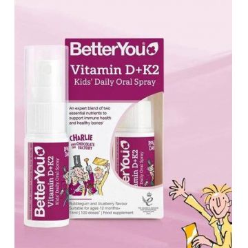 Vitamina D+K2 Oral Spray Pentru Copii 15 ml - BetterYou