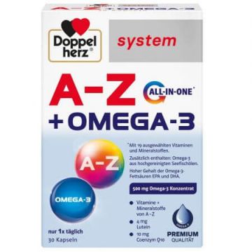 A - Z + OMEGA-3, 30 capsule, Doppelherz A - Z + OMEGA-3, 30 capsule, Doppelherz