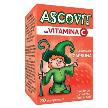 Ascovit Capsuni 100mg 20 comprimate - HIPOCRATE